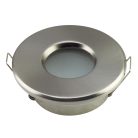 LANDLITE HD-909A, Max 6W, LED recessed downlight, with 5W 2700K GU10 LED lamp and socket, for use in bathroom Zone 3, color: matt chrome