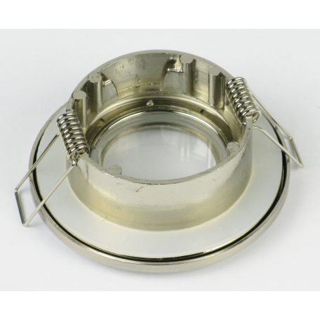 LANDLITE HD-909A, Max 6W, LED recessed downlight, with 5W 2700K GU10 LED lamp and socket, for use in bathroom Zone 3, color: matt chrome