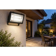   LANDLITE FL-226B, 2X26W G24q-3, reflector (CFLs included), black.  