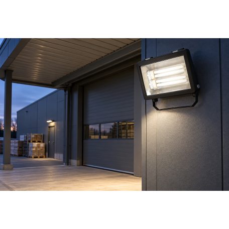 LANDLITE FL-226B, 2X26W G24q-3, reflector (CFLs included), black.  