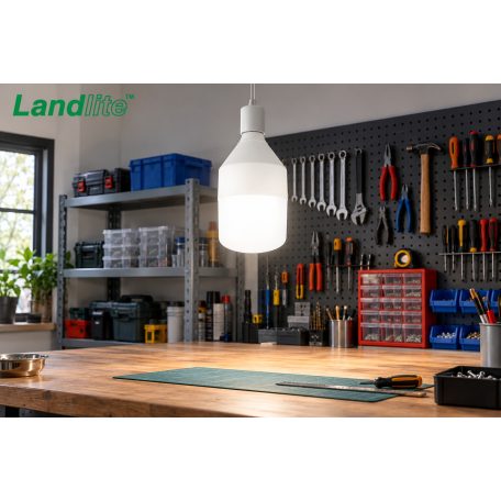 LANDLITE LED, E27, 55W, T140 5300lm, 4000K, warehouse bulb lighting (LED-T140-55W)