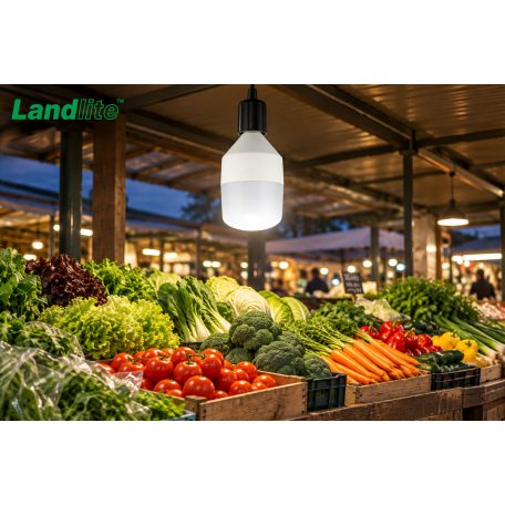 LANDLITE LED, E27, 55W, T140 5300lm, 4000K, warehouse bulb lighting (LED-T140-55W)