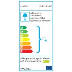  LANDLITE FL-F118-24W, 1X24W 118mm/R7s, reflector (CFLs included), white