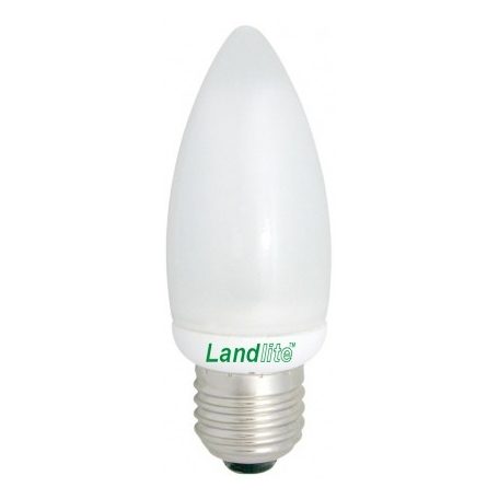 LANDLITE EIC/M-7W E27 230V 2700K 8000 hour, candle form, CFL (energy saving lamp)