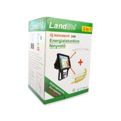   LANDLITE SL-F118-24W, 1X24W 118mm/R7s, reflector (CFLs included), with motion sensor, black