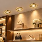 LANDLITE KIT-60-3, 3pcs MR16 20W 12V halogen lamp, rotateable design, brass