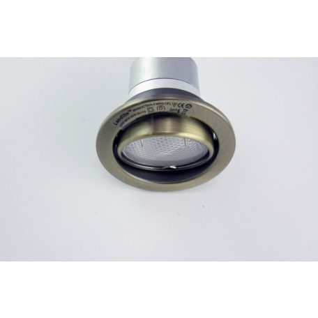 LANDLITE KIT-60A-3, 3pcs 13W GU10 230V white CFL (energy saving lamp), rotateable design, downlight KIT antiq