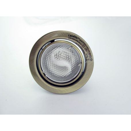 LANDLITE KIT-60A-3, 3pcs 13W GU10 230V white CFL (energy saving lamp), rotateable design, downlight KIT antiq