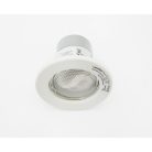 LANDLITE KIT-57-3, 3pcs 13W GU10 230V white CFL (energy saving lamp), fix design, downlight KIT (3 pcs-os KIT