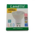  LANDLITE LED, GU10, 7,2W, 445lm, 3000K, spot lamp (LED-GU10-7.2W/SXW)