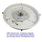 LANDLITE LED-MZ001-165B-24W, 3000K warm white, Replacement LED module lamp for wall and ceiling light