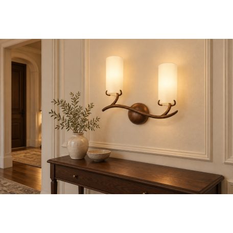 LANDLITE MW-5313 / 2WB falra szerelhető klasszikus lámpatest
