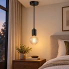 LANDLITE PL-32, E27 Max 60W, 2m cable, color: black,   Pendant Light 
