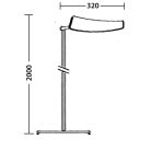 LANDLITE DD FLORA OLF-138DD, 1x38W Office Lamp