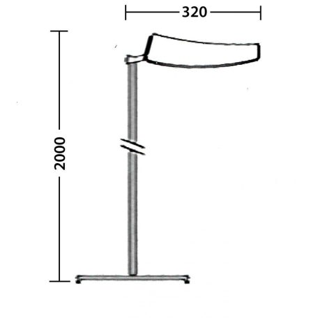LANDLITE DD FLORA OLF-138DD, 1x38W Office Lamp