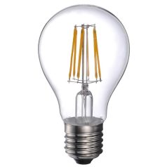   LANDLITE LED filament, E27, 8.1W, A60, 1055lm, 2700K, pear shaped bulb (LED-A60-8.1W/FLT)