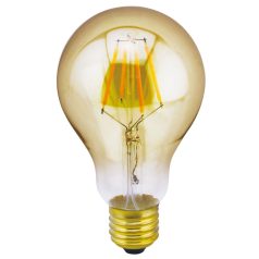    LANDLITE LED filament, E27, 7.3W, A75, 710lm, 1700K, (RUB-A75-7.3W/FLT), dimmable, golden, vintage, edison, dekoratív LED izzó, LED fényforrás, LED lámpa