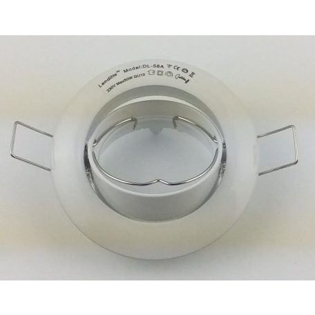 LANDLITE DL-58A, 1x max 50W (a variety of light bulbs can be used), rotateable design, white, downlight