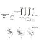 LANDLITE LED-G11-5X0.5W, yellow crystalbrick lamp KIT