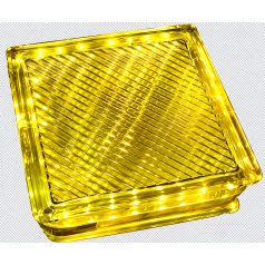 LANDLITE LED-G10-1x2W, yellow LED Crystalbrick lamp