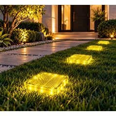 LANDLITE LED-G10-1x2W, yellow LED Crystalbrick lamp