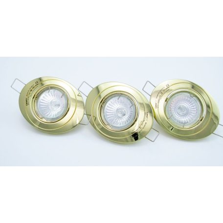 LANDLITE KIT-54-3, 3pcs MR16 20W 12V halogen lamp, rotateable design, downlight KIT (3 pcs halogen KIT), bras