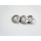 LANDLITE KIT-54-3, 3pcs MR16 20W 12V halogen lamp, rotateable design, downlight KIT (3 pcs halogen KIT),chrom