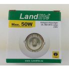 LANDLITE DL-58A, 1x max 50W (a variety of light bulbs can be used), rotateable design, chrome,  downlight
