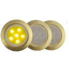 LANDLITE LED-GR01-3x1,2W, 3pcs SET, transformer, metallic colors: gold, matte, LED color: 7 color changing, I