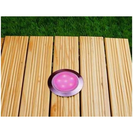 LANDLITE LED-GR01-3x1,2W, 3pcs SET, transformer, metallic colors: gold, matte, LED color: 7 color changing, I