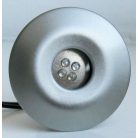 LANDLITE LED-GR02-4x1,0W, 4 pcs SET, with transformer, metallic colors: matte chrome, LED color: blue, IP44, 