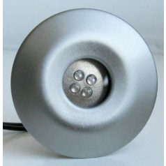   LANDLITE LED-GR02-4x1,0W, 4 pcs SET, with transformer, metallic colors: matte chrome, LED color: blue, IP44, 