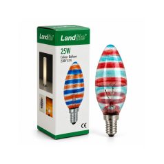 LANDLITE 1pcs colour electric bulb VENICE, E14, 25W 