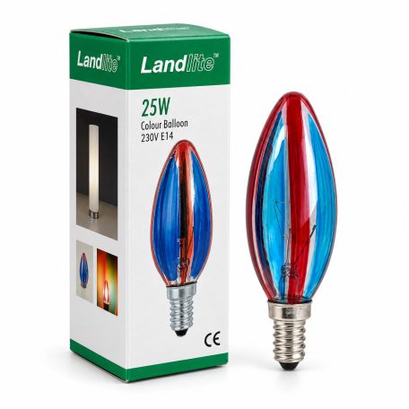 LANDLITE 1pcs colour electric bulb SERENGETI, E14, 25W 