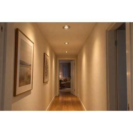 LANDLITE KIT-60-3, 3pcs 1,5W GU10 230V white LED lamp, rotateable design, downlight KIT (3 pcs LED KIT) chrom