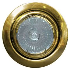   LANDLITE KIT-60-3, 3pcs 7W GU10 230V white CFL (energy saving lamp), rotateable design, downlight KIT brass