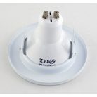 LANDLITE KIT-57-3, 3pcs 7W GU10 230V white CFL (energy saving lamp), fix design, downlight KIT (3 pcs-os KIT)