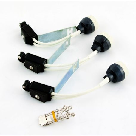 LANDLITE KIT-57-3, 3pcs 7W GU10 230V white CFL (energy saving lamp), fix design, downlight KIT (3 pcs-os KIT)