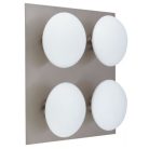 LANDLITE TRIVENI WL320-4R, 4x40W G9, IP44, matt chrome, bathroom lamp