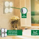 LANDLITE TRIVENI WL320-4R, 4x40W G9, IP44, matt chrome, bathroom lamp