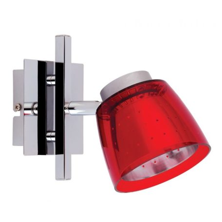 LANDLITE FELIX G929-1R multi-color, wall-mounted spot light (chrome red)