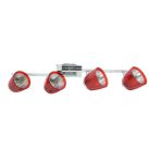 LANDLITE FELIX G929-4TU2 multi-color, wall-mounted spot light (chrome red)
