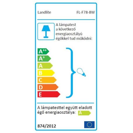 LANDLITE FL-F78-9W, 1X9W 78mm/R7s, reflector (CFLs included), black