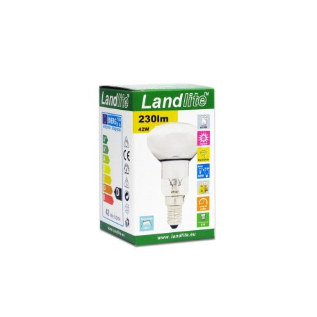 LANDLITE HSL-R50-42W, 230V halogen lamp E14 socket (dimmable!)