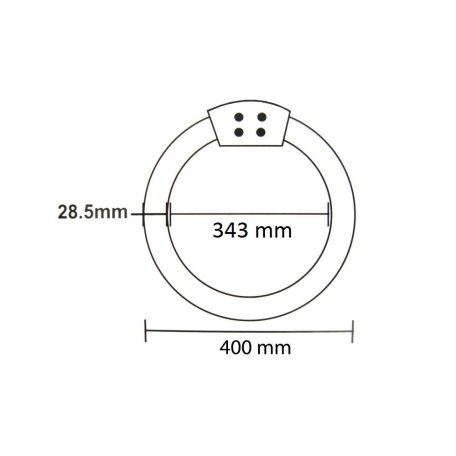  LANDLITE Energy saving, G10q, 40W, 3000lm, 2700K circular fluorescent bulb (CCL-40W)