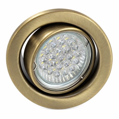 LANDLITE KIT-60-3, 3pcs 1,5W GU10 230V white LED lamp, rotateable design, downlight KIT (3 pcs LED KIT) antiq