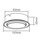 LANDLITE DL-19-GX53 220-240V mat chrome, surface-mounted downlight