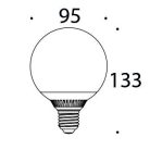 LANDLITE LED, E27, 9W, G95, 600lm, 4000K, big globe bulb (LED-G95-9W)