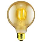  LANDLITE LED filament, E27, 7.3W, G95, 710lm, 1700K, (RUB-G95-4W/FLT), dimmable, golden, vintage, edison, dekoratív LED izzó, LED fényforrás, LED lámpa