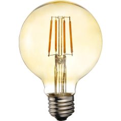    LANDLITE LED filament, E27, 7.3W, G95, 710lm, 1700K, (RUB-G95-4W/FLT), dimmable, golden, vintage, edison, dekoratív LED izzó, LED fényforrás, LED lámpa